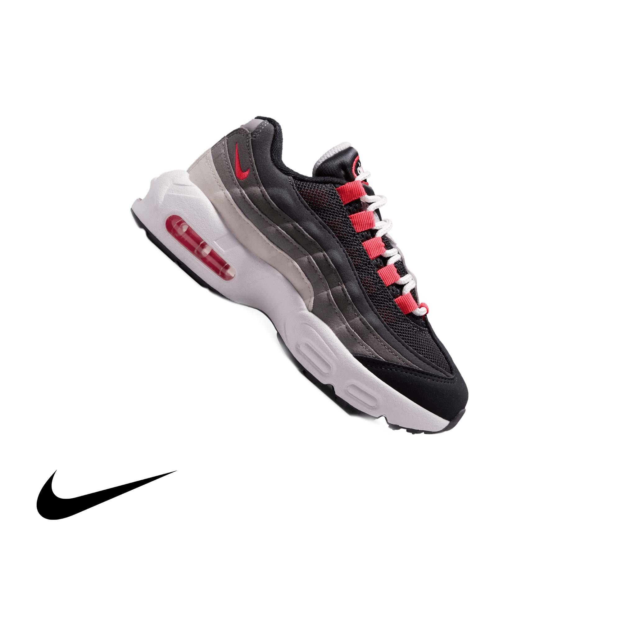 Nike Air Max 95 "Lt Crimson" Preschool Kids' Shoe - MEDIUM ASH/LT CRIMSON/DK PEWTER/DUST